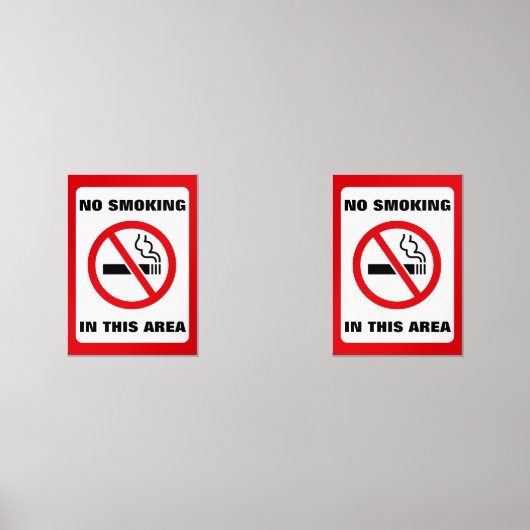 Red and White No Smoking (正面)