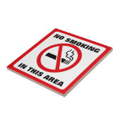 Red and White No Smoking タイル (側面)
