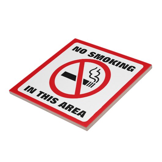 Red and White No Smoking タイル (側面)