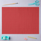 Red and White Polka Dot Tissue Paper 薄葉紙 (クラフト)