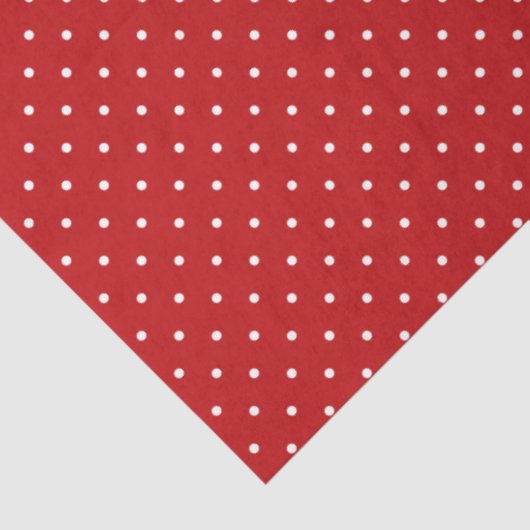Red and White Polka Dot Tissue Paper 薄葉紙 (詳細)