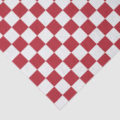 Red and White Retro Check Holiday 薄葉紙 (詳細)