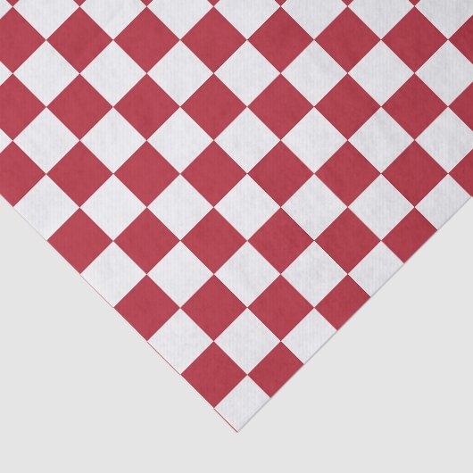 Red and White Retro Check Holiday 薄葉紙 (詳細)