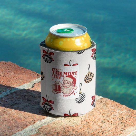 Red and white snowflakes 缶クーラー (インサイチュ プール)