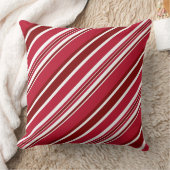 Red And White Striped クッション (ブランケット)
