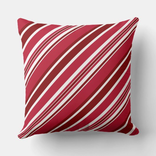 Red And White Striped  クッション (裏面)