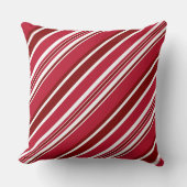 Red And White Striped クッション (正面)