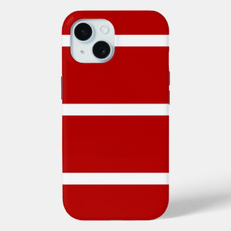 Red and White striped Phone case  iPhone 15ケース
