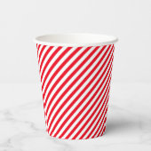 Red and White Stripped Party Paper Cups 紙コップ (裏面)
