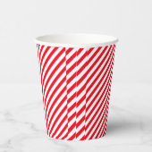 Red and White Stripped Party Paper Cups 紙コップ (右)
