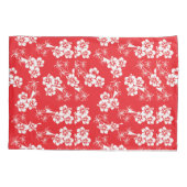 Red And White Tropics  枕カバー (裏面-左)