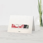 Red and White Tulip Blank Card サンキューカード (裏面)