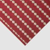 Red and White Velvet-Look Pearl 薄葉紙 (詳細)