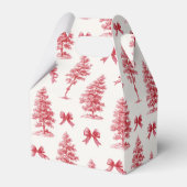 Red and White Vintage Christmas Gift フェイバーボックス (裏面サイド)