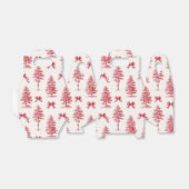 Red and White Vintage Christmas Gift フェイバーボックス (折り畳みなし)