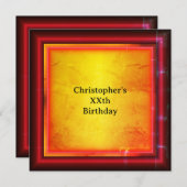 Red and yellow 招待状 (正面/裏面)