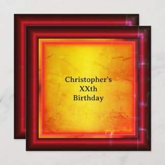 Red and yellow 招待状