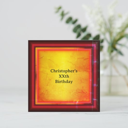 Red and yellow 招待状 (スタンド正面)