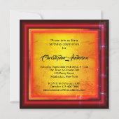 Red and yellow 招待状 (裏面)