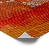 Red and yellow abstract painting ポスター (角)