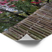 Red and Yellow Autumn Maple Leaves ポスター (角)