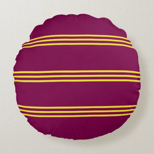 Red and Yellow Round Pillow ラウンドクッション (正面)