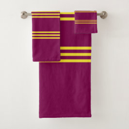 Red and Yellow Towel バスタオルセット