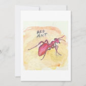 Red Ant Greeting Card 招待状 (正面)