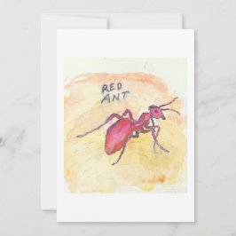 Red Ant Greeting Card 招待状