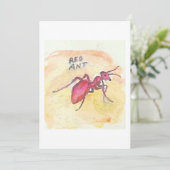 Red Ant Greeting Card 招待状 (スタンド正面)