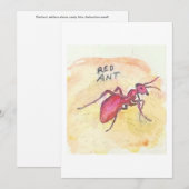 Red Ant Greeting Card 招待状 (正面/裏面)