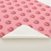 Red Anthurium Flower Seamless Pattern on シェルパブランケット (3/4)