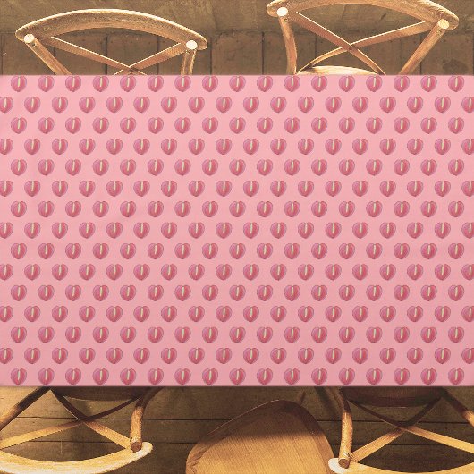 Red Anthurium Flower Seamless Pattern on テーブルクロス