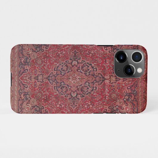 Red Antique Carpet iPhoneケース (裏面横)
