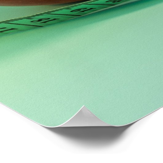 Red Appleとテープの栄養士ヘルスコーチの写真 ポスター (角)