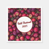 Red Appleパーティーのカスタマイズ スタンダードカクテルナプキン (正面)