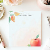 Red Apple先生パーソナライズされた名 ノートパッド