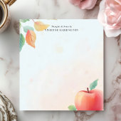 Red Apple先生パーソナライズされた名 ノートパッド