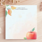 Red Apple先生パーソナライズされた名 ノートパッド