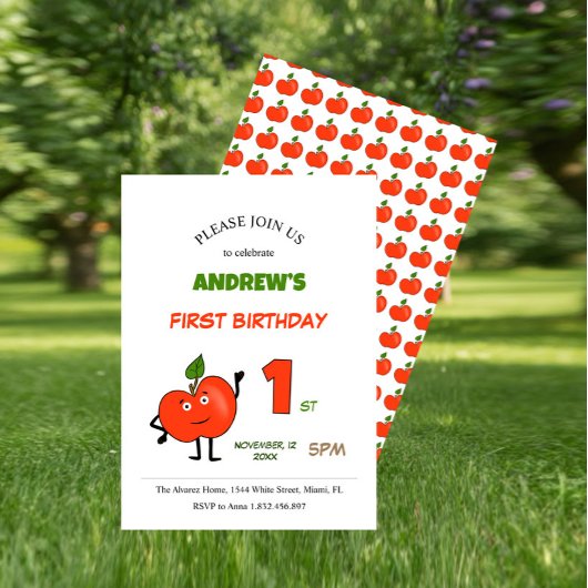 Red apple 招待状