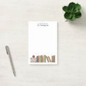 Red Apple Bookshelf パーソナライズド 先生 ポストイット (オフィス)
