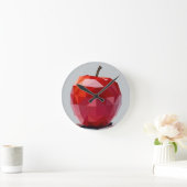 Red Apple Kitchen Wall Clock ラウンド壁時計 (ホーム)