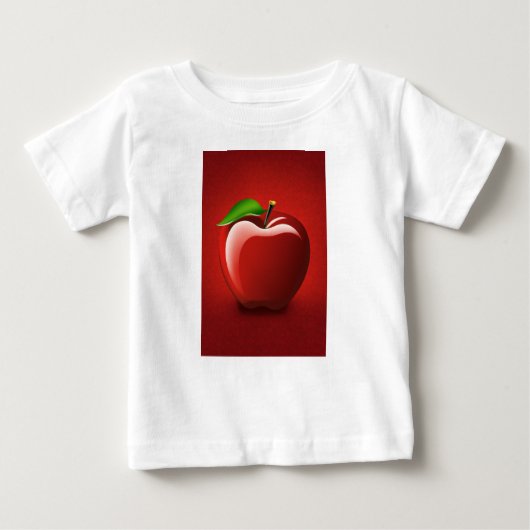 Red Apple Logo Baby Fine Jersey T-Shirt ベビーTシャツ (正面)