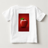 Red Apple Logo Baby Fine Jersey T-Shirt ベビーTシャツ (裏面)