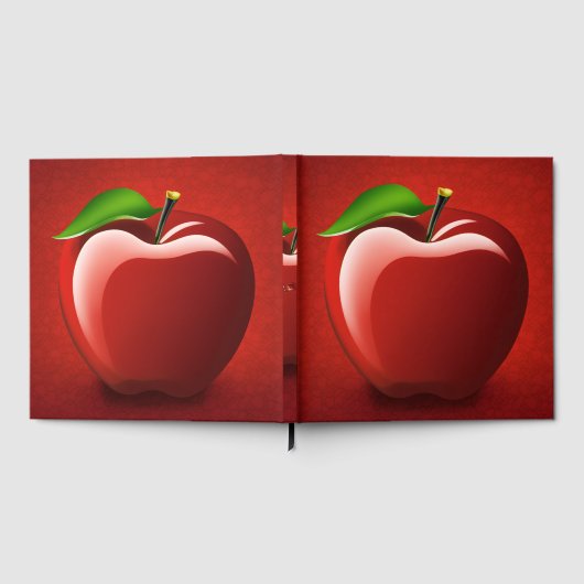 Red Apple Logo Guest Book ゲストブック (全面)