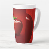 Red Apple Logo Mug | Cute Fruit Apple Icon | Minim カフェラテマグ (右アングル)