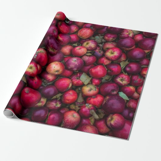 Red apple lot ラッピングペーパー (アンロールド)