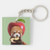 Red Apple Panda キーホルダー (裏面)