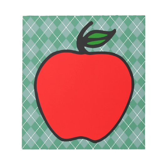 Red Apple Schoolメモ帳ギフト ノートパッド (正面)