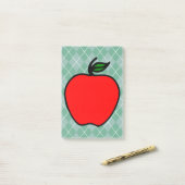 Red Apple School Post It Notesギフト ポストイット (デスク上)